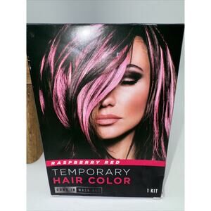 Temporary Hair Color Kit NIB‎ Raspberry Red ONE KIT